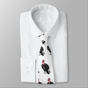 California condor bird cartoon illustration neck tie