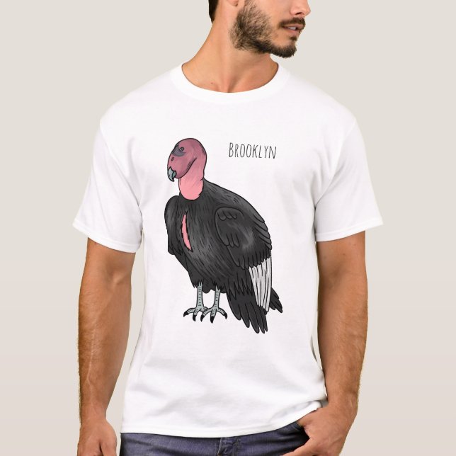 California condor bird cartoon illustration  T-Shirt (Front)