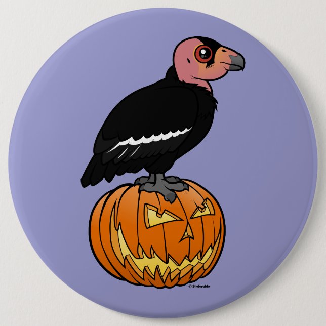 California Condor Halloween Button (Front)