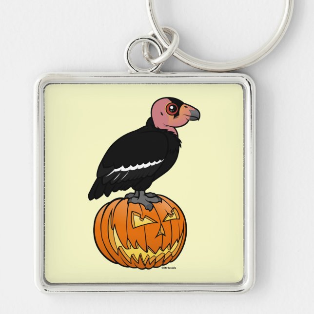 California Condor Halloween Keychain (Front)