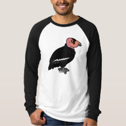Birdorable California Condor Men's Canvas Long Sleeve Raglan T-Shirt
