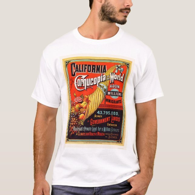 California - Cornucopia of the World T-Shirt (Front)