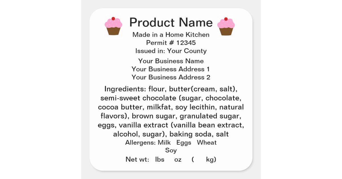 CALIFORNIA Cottage Law Product Label