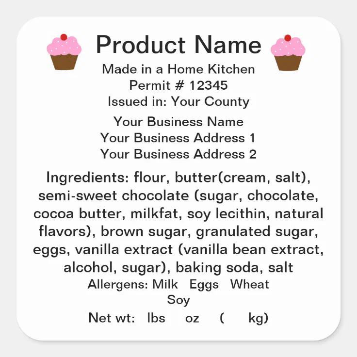 CALIFORNIA Cottage Law Product Label