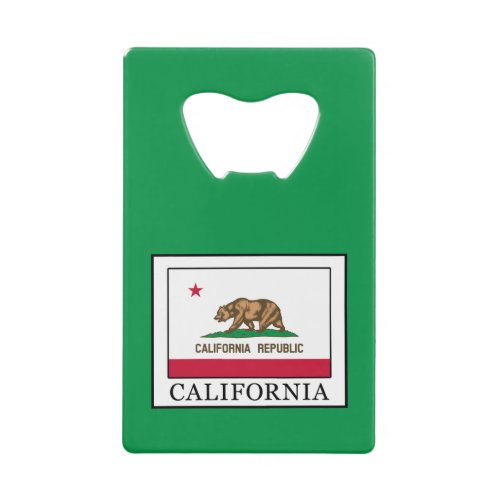 California Credit Card Bottle Opener