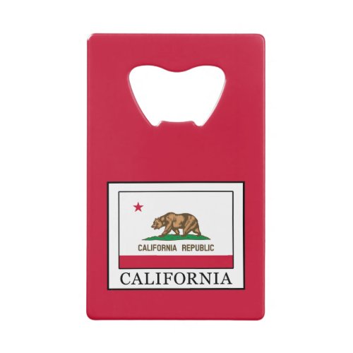 California Credit Card Bottle Opener