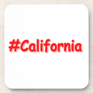 "#California " Cute Design. Buy Now Beverage Coaster