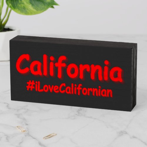 California Cute Design Buy Now Wooden Box Sign