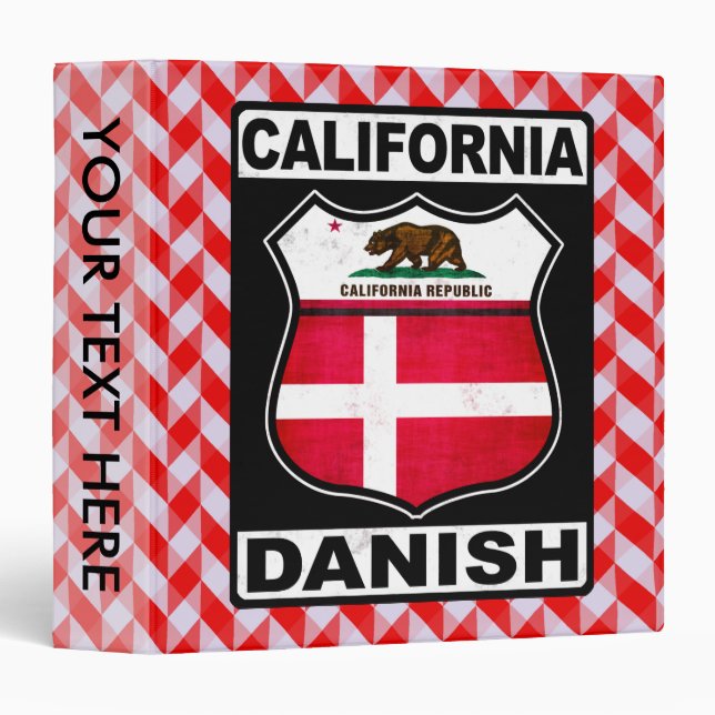 California Danish American Binder (Front/Spine)