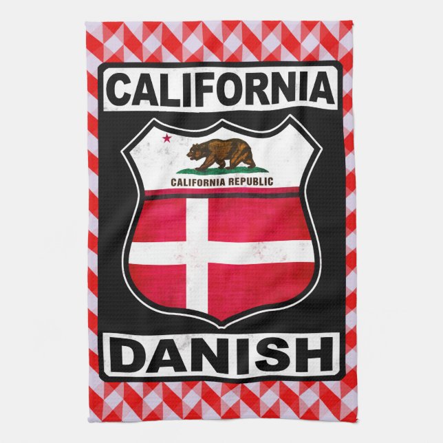 California Danish American Towel (Vertical)