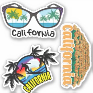 California Decal Sticker Set #5