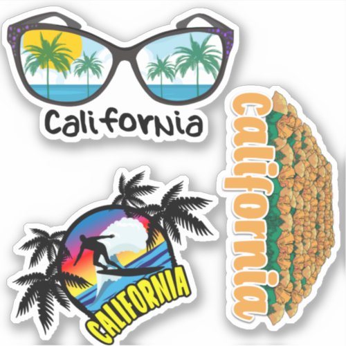 California Decal Sticker Set 5