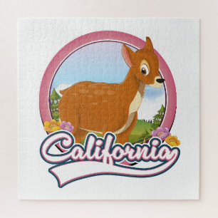 California Deer vacation logo Jigsaw Puzzle
