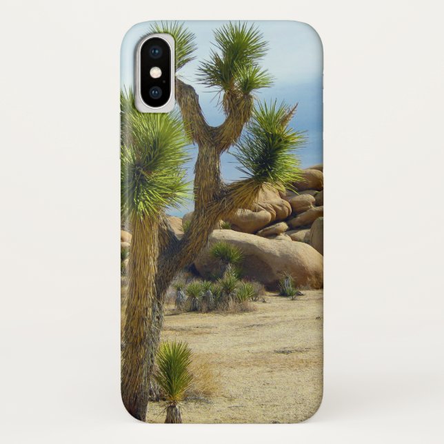 California Desert Succulents, Rocks & Clear Sky Case-Mate iPhone Case (Back)