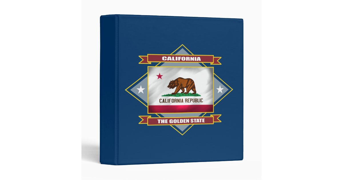 California State Vacation Travel Scrapbook Album 3 Ring Binder