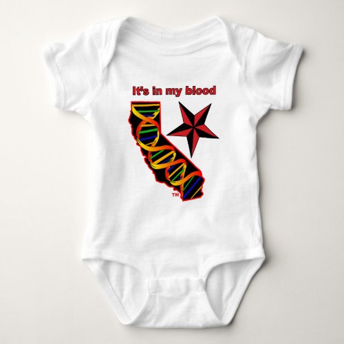 california dna bloodpng baby bodysuit