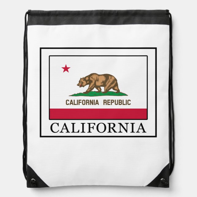 California Drawstring Bag (Front)