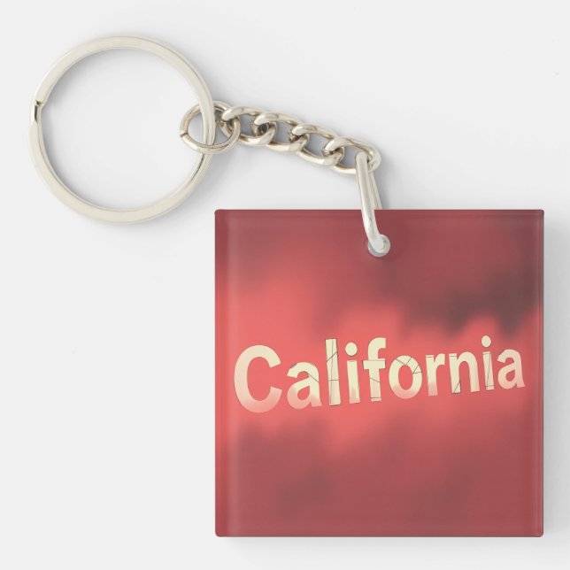 California Dream Vibes Keychain (Front)
