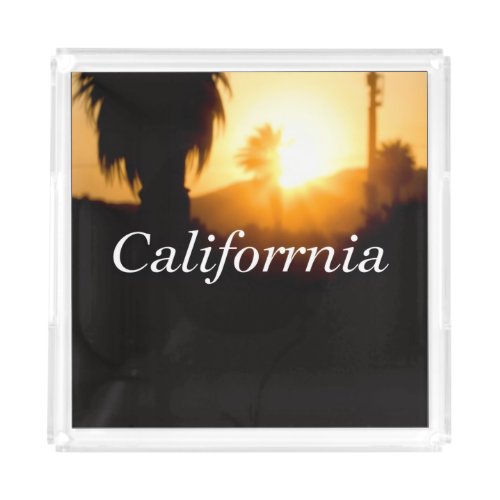 California Dreamin’ Acrylic Tray