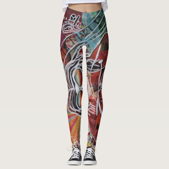 California Dreamin'- Janis Joplin Inspired Legging (Front)