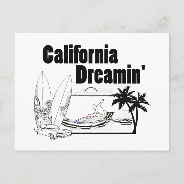 California Dreamin' Postcard (Front)