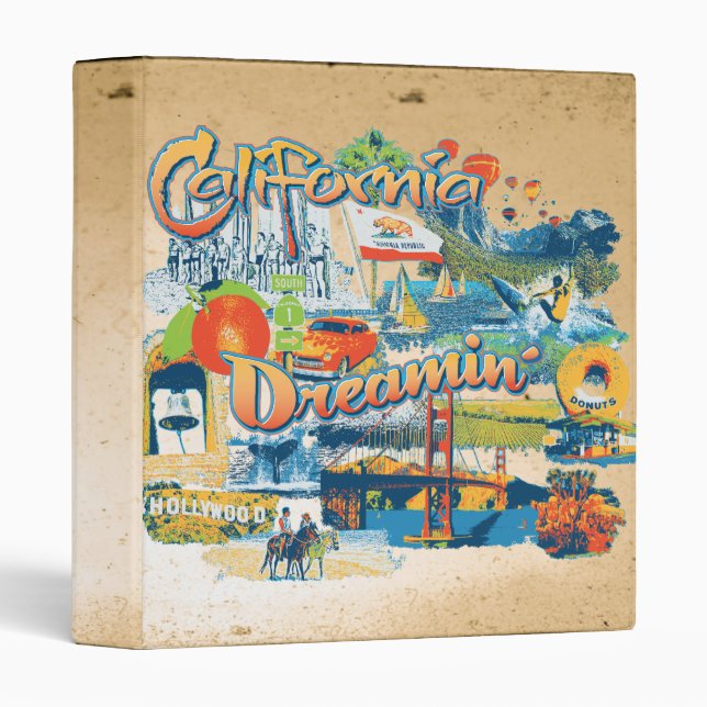 California Dreaming 3 Ring Binder (Front/Spine)