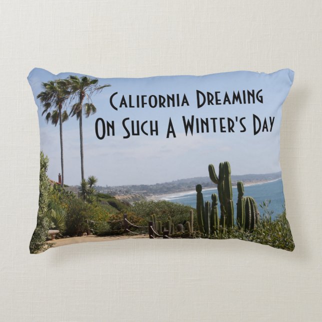 California Dreaming Accent Pillow (Front)