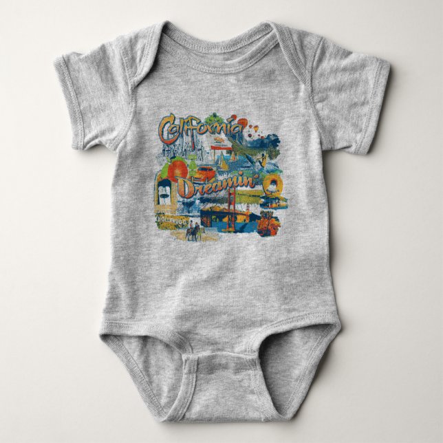 California Dreaming Baby Bodysuit (Front)