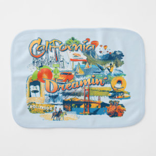 California Dreaming Burp Cloth