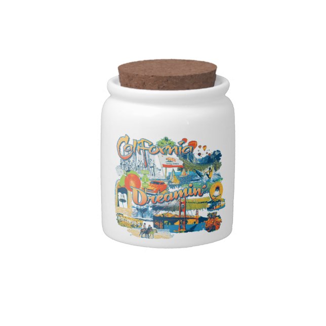 California Dreaming Candy Jar (Front)