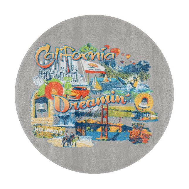 California Dreaming Cutting Board (Front)