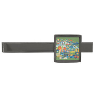 California Dreaming Gunmetal Finish Tie Clip
