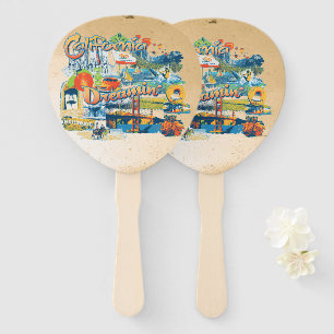 California Dreaming Hand Fan