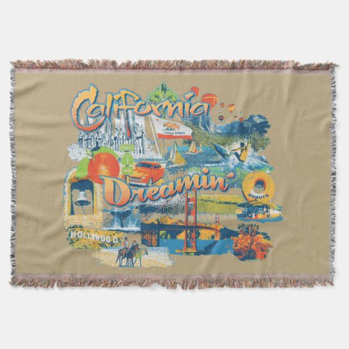 California Dreaming Home Decor Throw Blanket