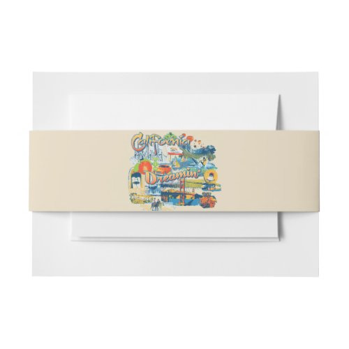 California Dreaming Invitation Belly Band