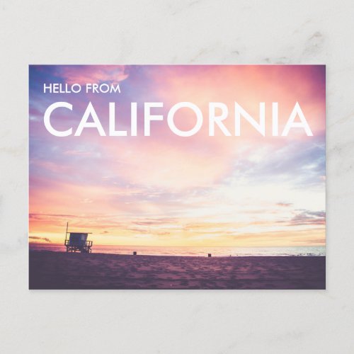 California Dreaming Manhattan Beach at Sunset  Postcard