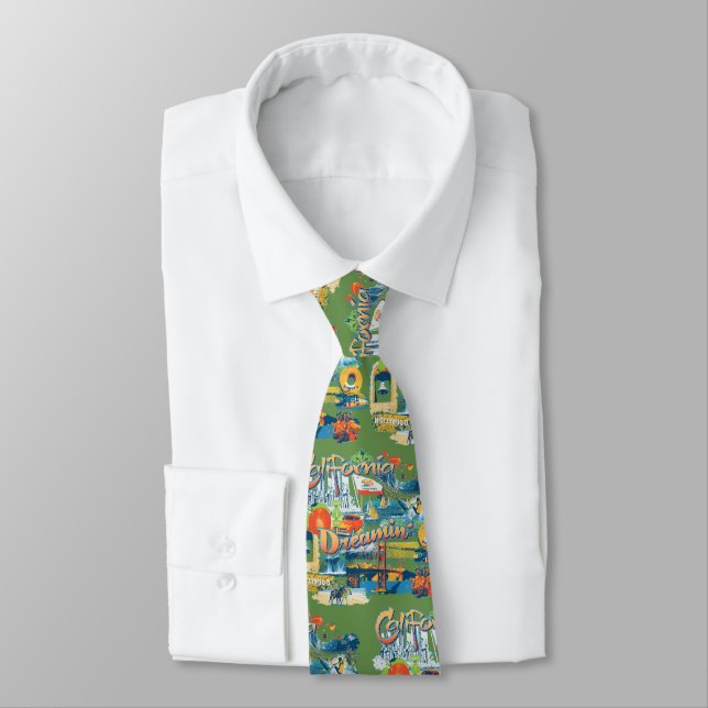California Dreaming Neck Tie (Tied)