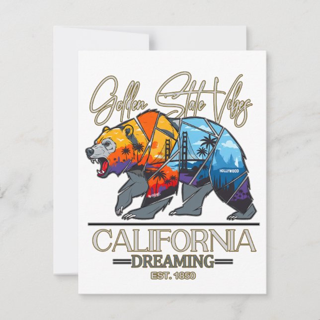 CALIFORNIA DREAMING NOTE CARD (Front)