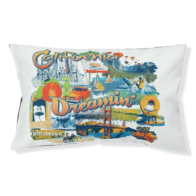 California Dreaming Pet Bed (Front)