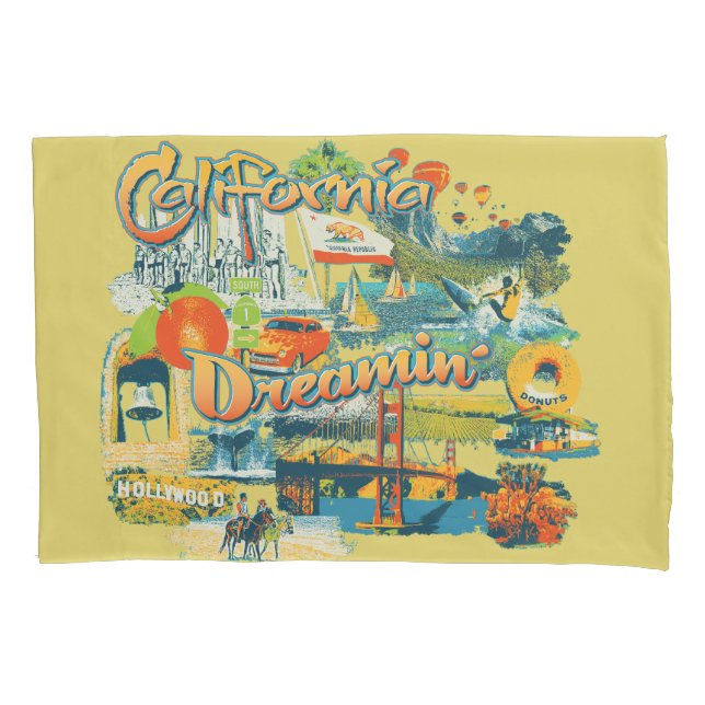 California Dreaming Pillow Case (Front)