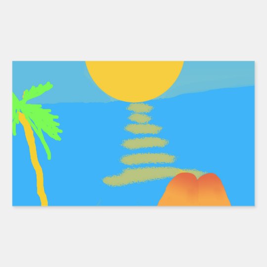 California Dreaming Rectangular Sticker