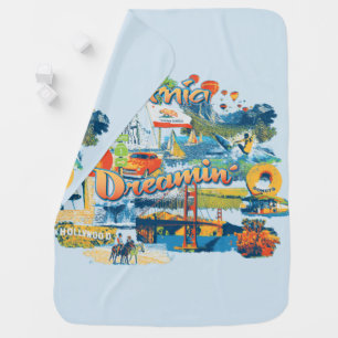 California Dreaming Stroller Blanket