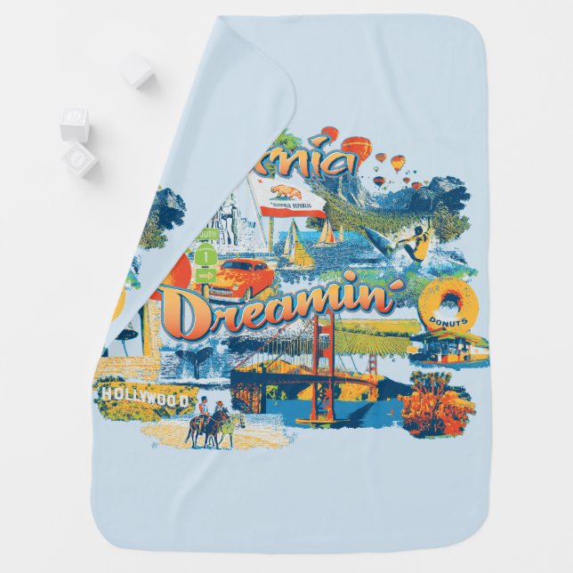 California Dreaming Stroller Blanket (In Situ)