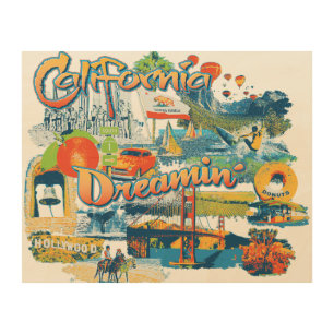 California Dreaming Wood Wall Art