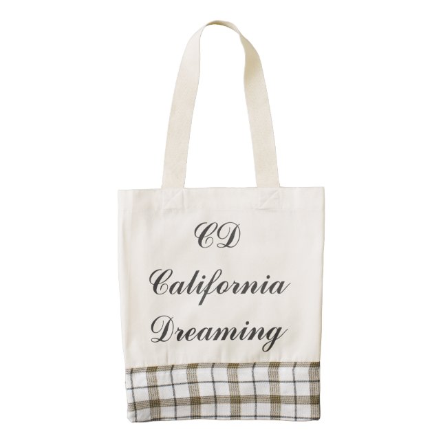 California Dreaming  Zazzle HEART Tote Bag (Front)