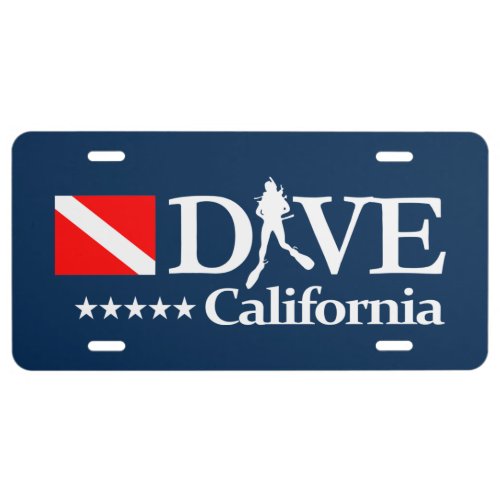 California DV4 License Plate