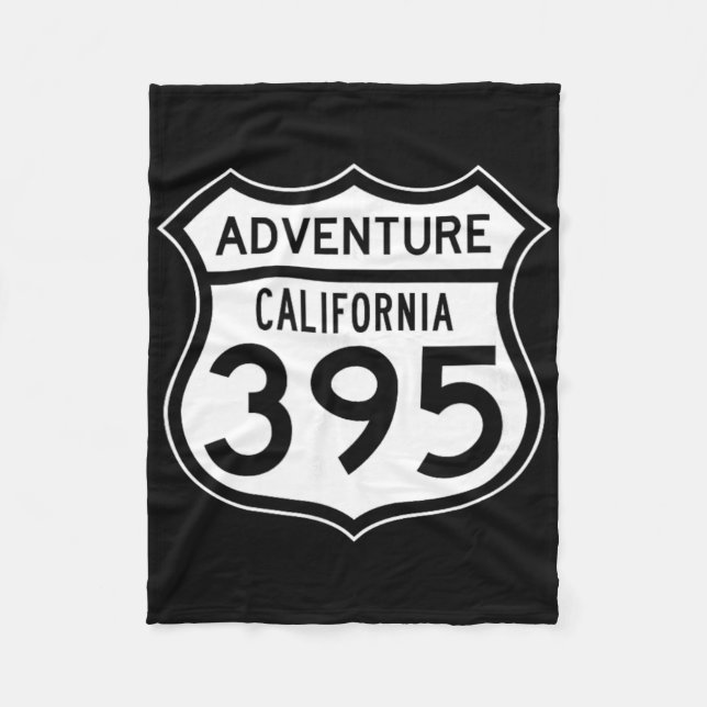 California Eastern Sierra Highway &# 5 – Adventur Fleece Blanket (Front)