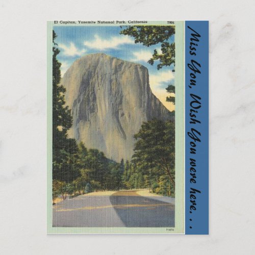 California El Capitan Postcard