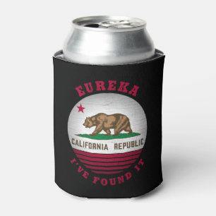 CALIFORNIA EUREKA STATE FLAG CAN COOLER