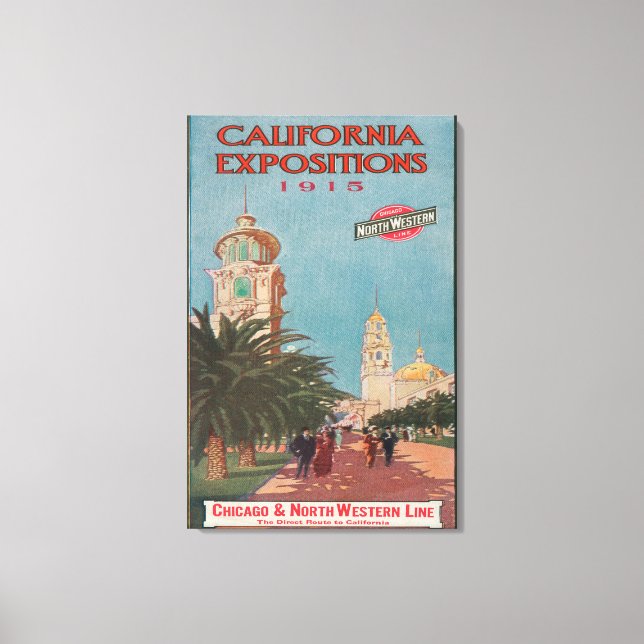 California Expositions Poster #1 Canvas Print (Front)